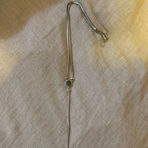 Silver Kendra Scott Druzy necklace